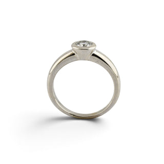 Brillantring aus 585 Weißgold, nachhaltiger second-hand Schmuck perfekt aufgearbeitet