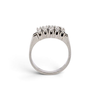 Brillantring aus 585 Weißgold, nachhaltiger second-hand Schmuck perfekt aufgearbeitet