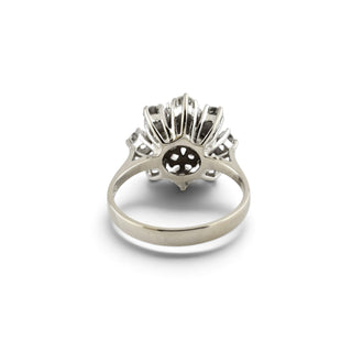 Brillantring aus 585 Weißgold, nachhaltiger second-hand Schmuck perfekt aufgearbeitet