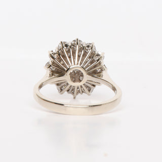 Brillantring aus 585 Weißgold, nachhaltiger second hand Schmuck perfekt aufgearbeitet