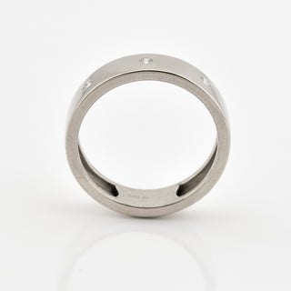 Brillantring aus 585 Weißgold, nachhaltiger second hand Schmuck perfekt aufgearbeitet