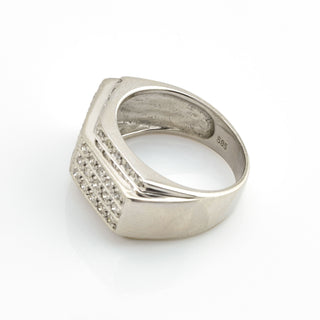 Brillantring aus 585 Weißgold, nachhaltiger second hand Schmuck perfekt aufgearbeitet