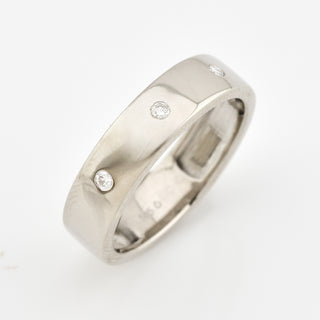 Brillantring aus 585 Weißgold, nachhaltiger second hand Schmuck perfekt aufgearbeitet