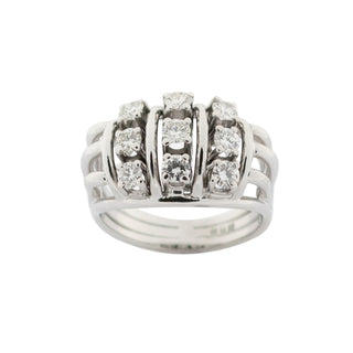 Brillantring  aus 585 Weißgold, nachhaltiger second hand Schmuck perfekt aufgearbeitet