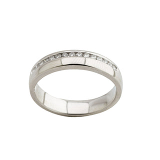 Brillantring aus 585 Weißgold, nachhaltiger second hand Schmuck perfekt aufgearbeitet