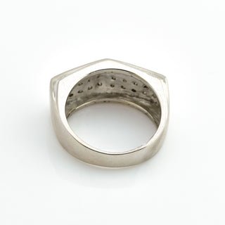 Brillantring aus 585 Weißgold, nachhaltiger second hand Schmuck perfekt aufgearbeitet