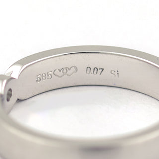 Brillantring aus 585 Weißgold, nachhaltiger second hand Schmuck perfekt aufgearbeitet
