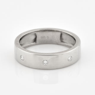 Brillantring aus 585 Weißgold, nachhaltiger second hand Schmuck perfekt aufgearbeitet