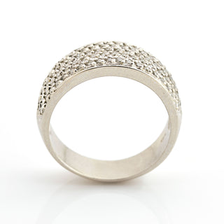 Diamantring aus 585 Weißgold, nachhaltiger second hand Schmuck perfekt aufgearbeitet