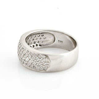 Diamantring aus 585 Weißgold, nachhaltiger second hand Schmuck perfekt aufgearbeitet
