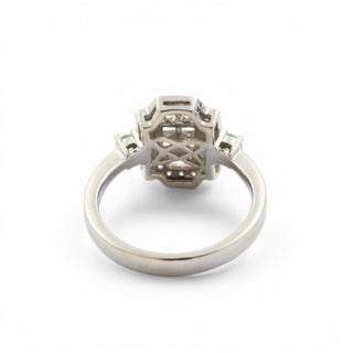 Diamantring aus 750 Weißgold mit Brillant, nachhaltiger second hand Schmuck perfekt aufgearbeitet