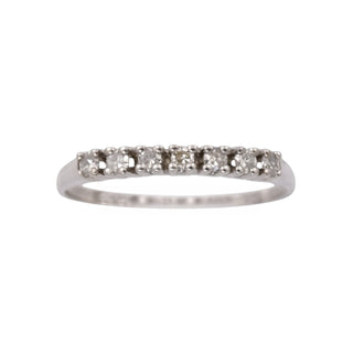Diamantring aus 585 Weißgold, nachhaltiger second hand Schmuck perfekt aufgearbeitet