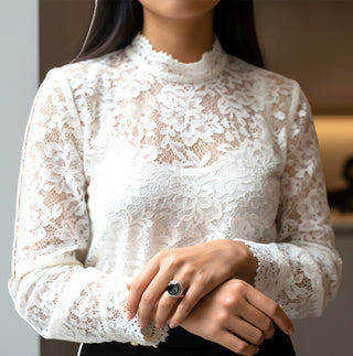 Ring aus 750 Weißgold mit Onyx und Brillant, nachhaltiger second hand Schmuck perfekt aufgearbeitet