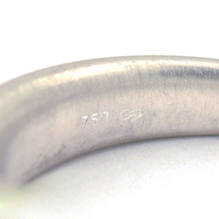 Perlenring aus 750 Weißgold, nachhaltiger second hand Schmuck perfekt aufgearbeitet