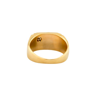 Brillantring Widder aus 585 Gelbgold, nachhaltiger second-hand Schmuck perfekt aufgearbeitet