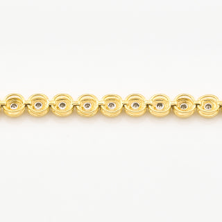 Brillantarmband aus 585 Gelbgold, nachhaltiger second hand Schmuck perfekt aufgearbeitet