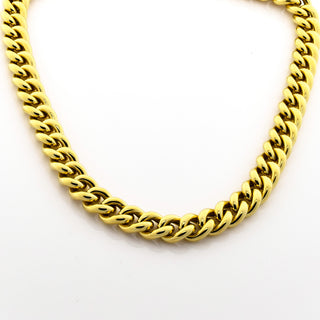 Rundpanzerkette aus 750 Gelbgold, nachhaltiger second hand Schmuck perfekt aufgearbeitet