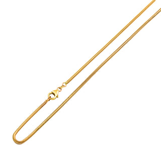 Schlangenkette aus 585 Gelbgold, nachhaltiger second hand Schmuck perfekt aufgearbeitet
