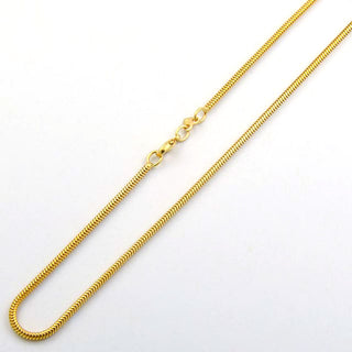 Schlangenkette aus 585 Gelbgold, nachhaltiger second hand Schmuck perfekt aufgearbeitet