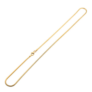 Schlangenkette aus 585 Gelbgold, nachhaltiger second hand Schmuck perfekt aufgearbeitet