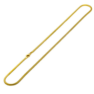 Schlangenkette aus 585 Gelbgold, nachhaltiger second hand Schmuck perfekt aufgearbeitet