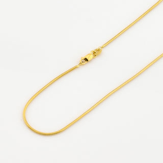 Schlangenkette aus 750 Gelbgold, nachhaltiger second hand Schmuck perfekt aufgearbeitet