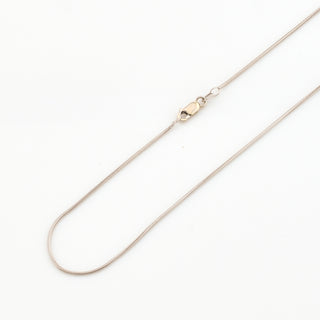 Schlangenkette aus 585 Weißgold, nachhaltiger second hand Schmuck perfekt aufgearbeitet