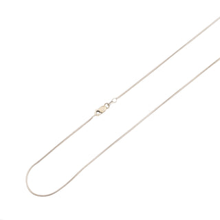 Schlangenkette aus 585 Weißgold, nachhaltiger second hand Schmuck perfekt aufgearbeitet