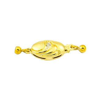 Schließe aus 585 Gelb- und Weißgold mit Diamant, nachhaltiger second hand Schmuck perfekt aufgearbeitet