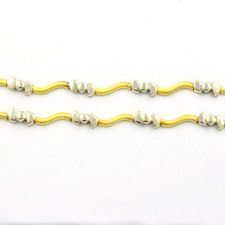 Schmuckset aus 585 Gelb- und Weißgold, nachhaltiger second hand Schmuck perfekt aufgearbeitet