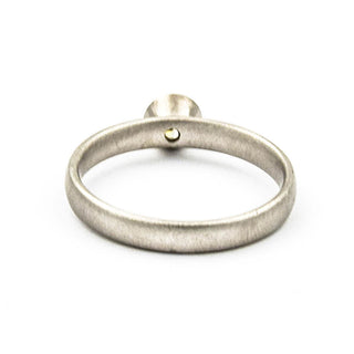 Solitärring aus 950 Platin mit Brillant, nachhaltiger second hand Schmuck perfekt aufgearbeitet