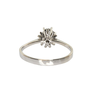 Brillantring aus 585 Weißgold, nachhaltiger second hand Schmuck perfekt aufgearbeitet