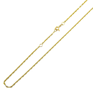 Stegankerkette aus 585 Gelbgold, nachhaltiger second hand Schmuck perfekt aufgearbeitet