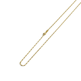 Stegpanzerkette aus 750 Gelbgold, nachhaltiger second-hand Schmuck perfekt aufgearbeitet
