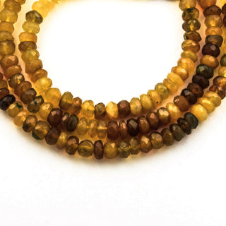 Chrysoberyllkette mit Schließe aus 925 Silber, nachhaltiger second hand Schmuck perfekt aufgearbeitet