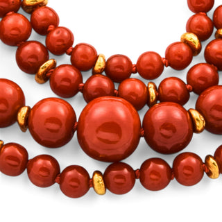 Korallenkette aus 750, nachhaltiger second hand Schmuck perfekt aufgearbeitet