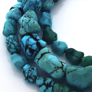 Türkiskette mit Schließe aus 925 Silber, nachhaltiger second hand Schmuck perfekt aufgearbeitet