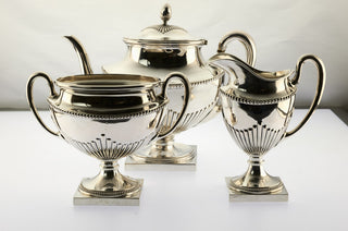 T. Müller Kanne Queen Anne aus 800 Silber, nachhaltiger second hand Schmuck perfekt aufgearbeitet