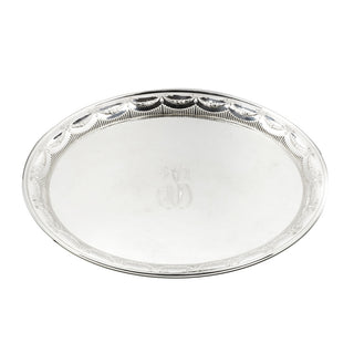 Tablett Schleifen aus 800 Silber, nachhaltiger second hand Schmuck perfekt aufgearbeitet