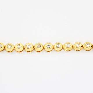 Brillantarmband aus 585 Gelbgold, nachhaltiger second hand Schmuck perfekt aufgearbeitet