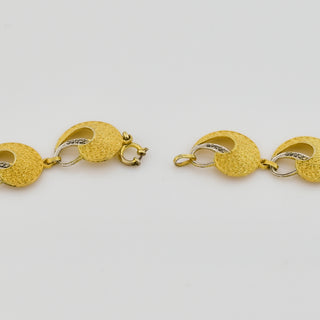 Theodor Fahrner Halskette aus 925 Silber vergoldet mit Hämatit, nachhaltiger second hand Schmuck perfekt aufgearbeitet