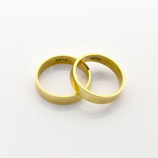 Trauringe aus 585 Gelbgold, nachhaltiger second hand Schmuck perfekt aufgearbeitet