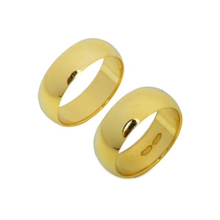 Trauringe aus 585 Gelbgold, nachhaltiger second hand Schmuck perfekt aufgearbeitet