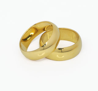 Trauringe aus 585 Gelbgold, nachhaltiger second hand Schmuck perfekt aufgearbeitet