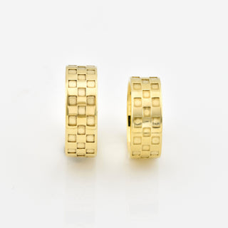 Trauringe aus 585 Gelbgold, nachhaltiger second hand Schmuck perfekt aufgearbeitet