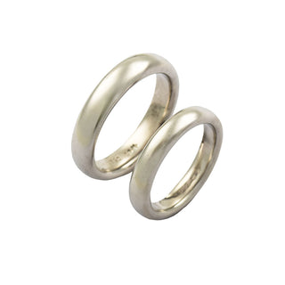 Trauringe aus 750 Weißgold, nachhaltiger second hand Schmuck perfekt aufgearbeitet