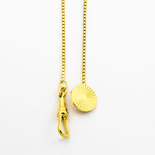 Uhrkette aus 585 Gelbgold, 38cm, nachhaltiger second hand Schmuck perfekt aufgearbeitet