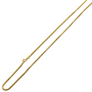 Veneziakette aus 750 Gelbgold, nachhaltiger second hand Schmuck perfekt aufgearbeitet