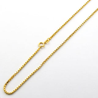 Veneziakette aus 750 Gelbgold, nachhaltiger second hand Schmuck perfekt aufgearbeitet