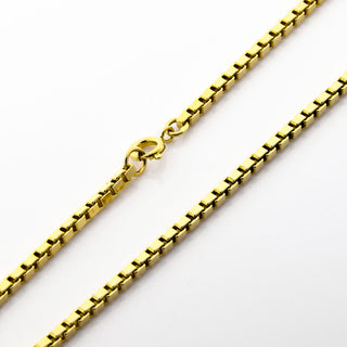 Veneziakette aus 585 Gelbgold, nachhaltiger second hand Schmuck perfekt aufgearbeitet